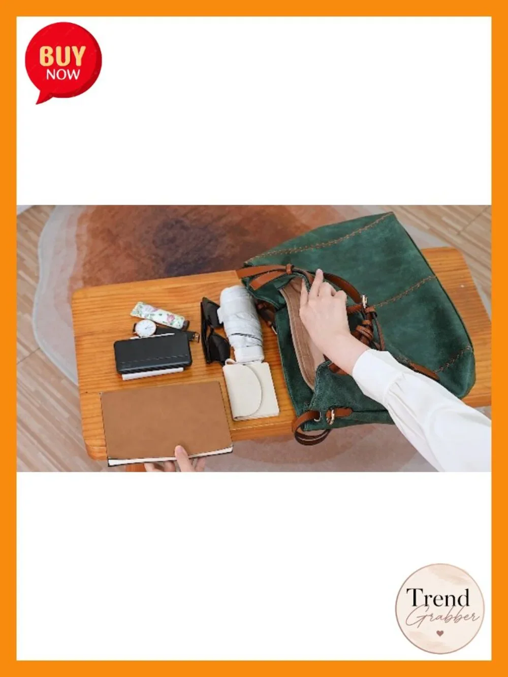 Vintage PU Leather Hobo Shoulder Bag Tote Purse with Rivets